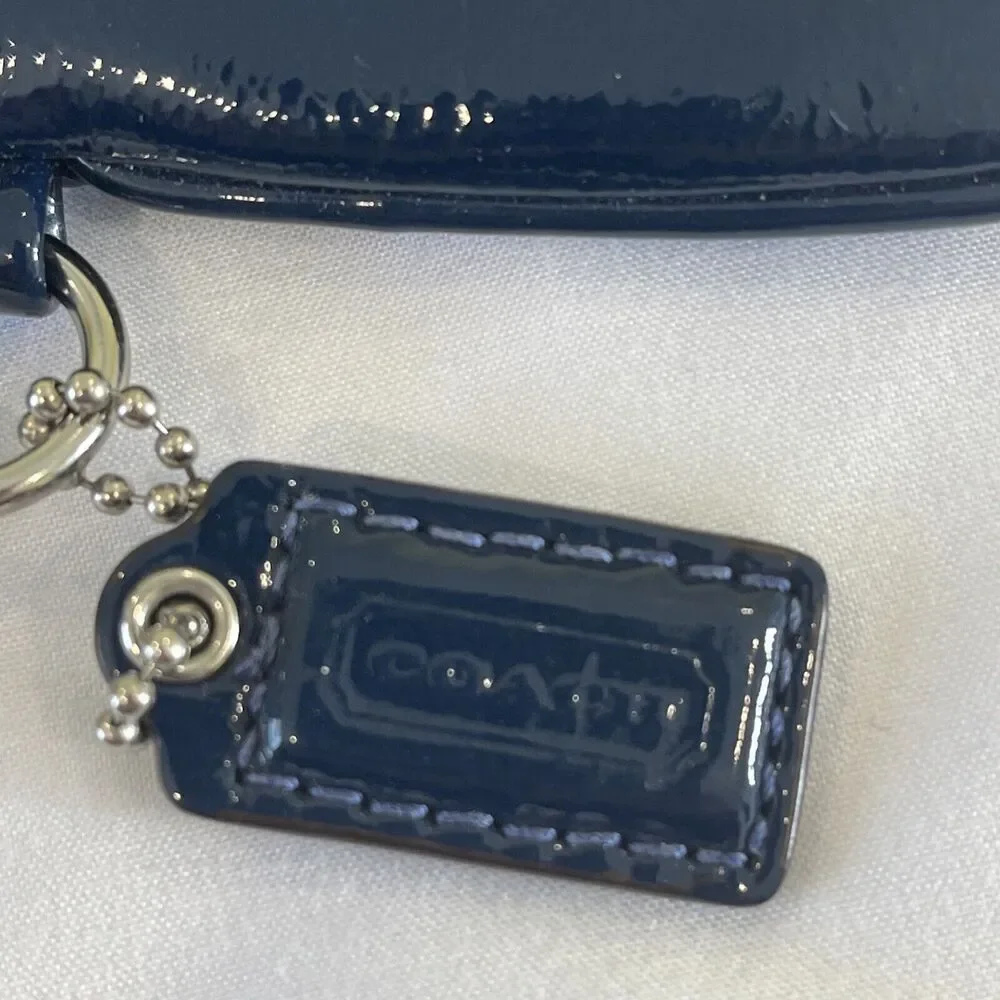 Coach Wristlet Clutch Small Blue Stagecoach